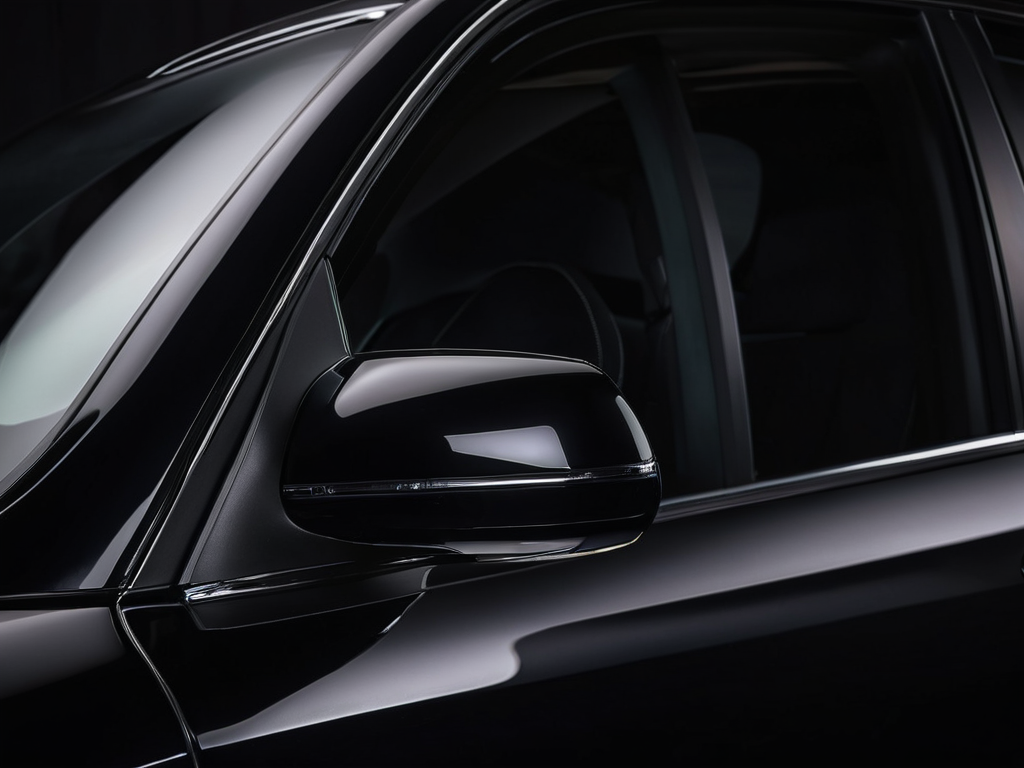 Mirror gloss finish close-up on a freshly detailed vehicle